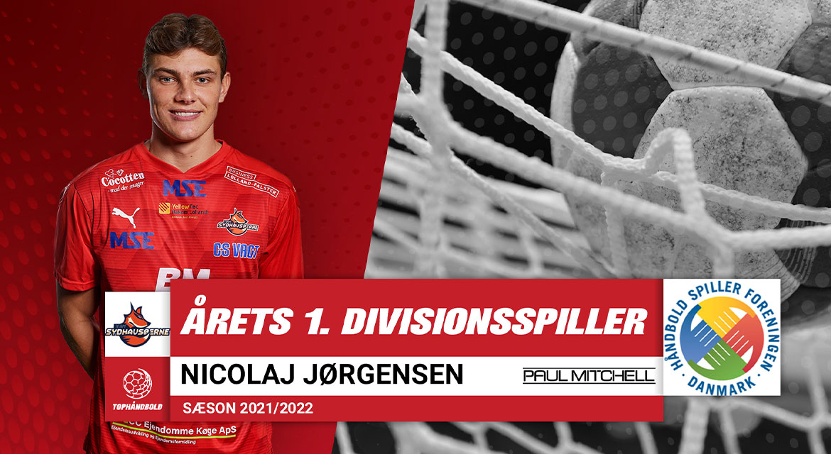 Read more about the article Nicolaj Jørgensen er årets mandlige 1. Divisionsspiller