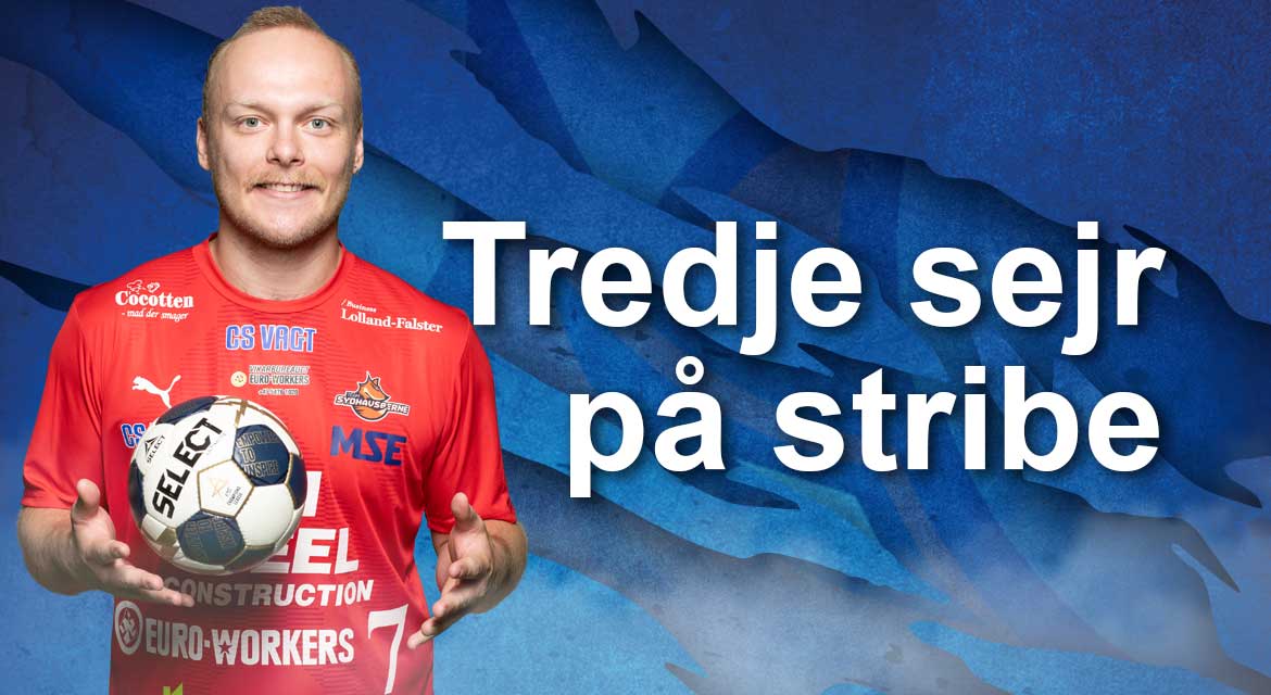Read more about the article <strong>Tredje sejr på stribe</strong>